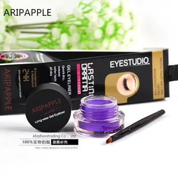 1pc 5 farba Očné linky, Vodotesný Krém s Brush Make Up Comestics Eye Liner Krém Pero Krásy Essentials make-up Gel, Glitter