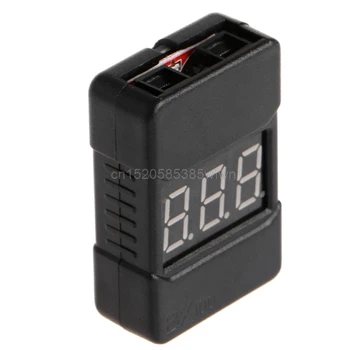 1pc BX100 1-8S Lipo Batérie Nízke Napätie Napájania Displej Tester Bzučiak Alarm Black #HC6U# Drop shipping