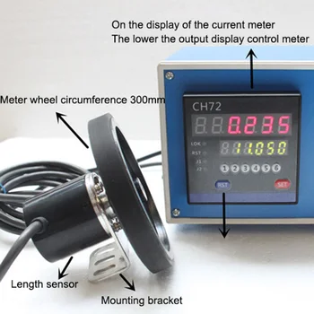 1pc CH72 meter meter electronic encoder kolieska prejdite na meranie dĺžky meter záznam