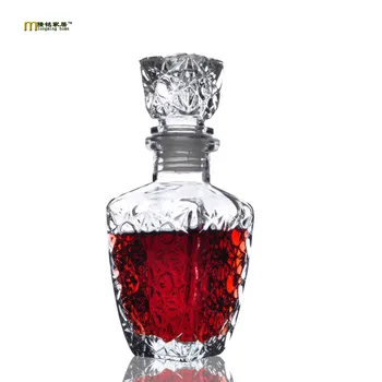 1PC Longming Domov Pohár Whisky Alkohol Víno, Nápoje Decanter Crystal Fľaša Vína Karafa Dar 250 ML 500 ML 850ML JR 1081