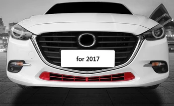 1pc na Mazda 3 Axela 2017-2016 Nižšie Prednej mriežky Dekoratívne rám Príjem mriežka Dekoratívne rám Svetlé nálepky
