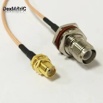 1PC Nové SMA Female Jack Na RP - TNC zásuvkový Konektor samec pin RG316 Koaxiálny Kábel 15 CM 6