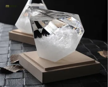 1PC NOVÚ Kvalitu Diamond Tvar Fľaše Počasie Búrka Prognózy Sklo Crystal Kvapky Darček Domova JY 1191