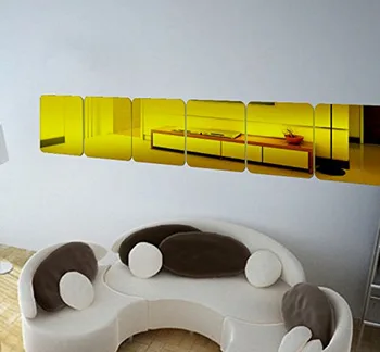1Pc Námestie Zrkadlo Dlaždice Samolepky na Stenu 3D Odtlačkový Mozaiky Domov Miestnosti Dekorácie DIY pre Obývacia Izba