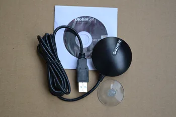 1pc Veľkoobchod Nepremokavé GlobalSat BU353S4 gps BU-353S4 Kábel USB GPS Prijímač s rozhraním USB G Myši Magnetické (SiRF Star IV) 1