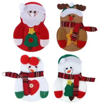 1pc Vianočné Snehuliak Príbory Tabuľka Nôž a Vidlička, Ornament Tašky Santa Claus Kuchyňa Jedálenský Stôl Príbory Dekor