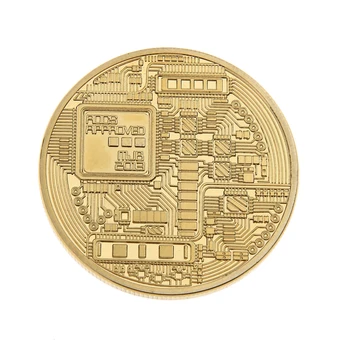 1pc zlate pamätné mince Fyzickej Bitcoins Casascius Bit Mince BTC Fyzického Kovu Imitácia Antické BTC Mince Art Collection
