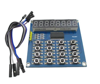 1PCS 8 Bitov LED Digitálne trubice Modul Klávesnice Skenovanie a Displeja Modul TM1638 MCU