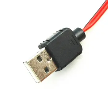 1PCS Alligator Test Klipy Svorka na Male USB Konektor, Napájací Kábel Adaptéra