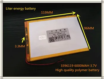 1PCS doprava zadarmo 3,7 v 6000mAh Veľkú kapacitu, ultra-tenký Tablet MID Polymer Lithium Batéria, vstavaná ochranná Doska 3396119