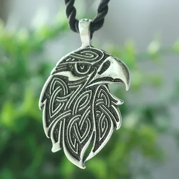 1pcs Eagle Prívesok Ornament Etnických Dravých Vtákov Amulet Uzol.Bronz.Libra Oxidovaného eagle náhrdelník zvierat