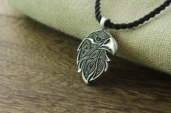 1pcs Eagle Prívesok Ornament Etnických Dravých Vtákov Amulet Uzol.Bronz.Libra Oxidovaného eagle náhrdelník zvierat