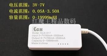 1pcs KCX-017 Biely chvost LCD USB Mini Napätia a Prúdu Detektora mobilný telefón, Mobilné energetické kapacity tester momentku