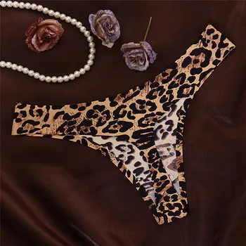 1pcs Leopard Ženy Sexy Bezšvové Prádlo Žien T Nohavičky G String dámske Nohavičky Calcinha Bielizeň Tanga Tangá Pre Ženy