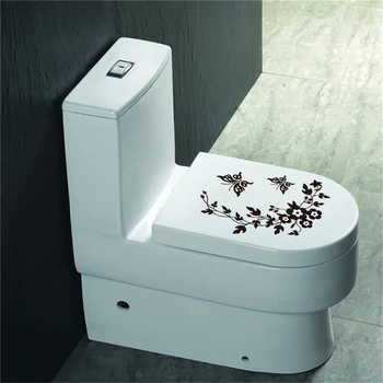 1Pcs Motýľ Kvet viniča kúpeľňa samolepky na stenu domáce dekorácie stenu pre wc dekoračné nálepky