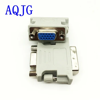 1PCS Najvyššej Kvality DVI 24+1 Samec na VGA Ţeny 15-pin Converter HDMI ATI adaptéra DVI-VGA Konvertor AQJG