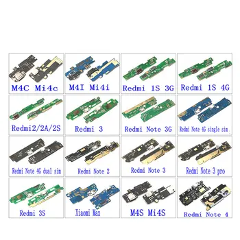 1PCS Nový USB Nabíjanie Nabíjačky Rada Pre Xiao MI4C MI4C Mi4S Max Redmi 1S 2 2A 2S 3 Poznámka 2 Note3 3pro 4 3S