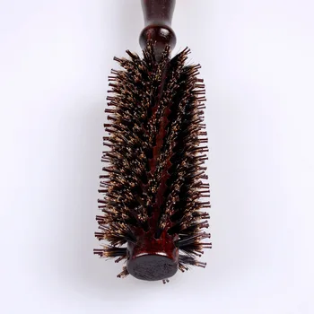 1Pcs Pro Salon Hair Brush Dreva Rukoväť Načechraný S Hrebeňom Jedlo Kadernícke Účes Holič Pokožku hlavy Masáž Vlasy Styling Nástroj