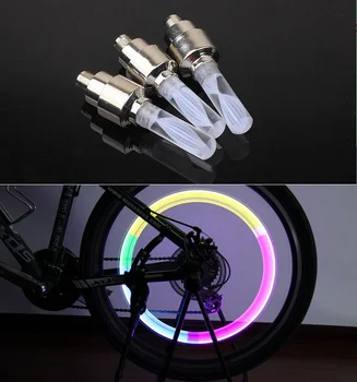 1pcs svetlá na bicykel mtb horský cestných bicyklov svetlá LED Pneumatiky Pneumatiky Ventil Čiapky špice Kolesa LED Svetlo auto lampy lampy BL0136