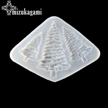 1pcs UV Živice Šperky Kvapalné Silikónové Formy Transparentné 3D Vianočný Stromček, Silikónové Formy Na DIY Šperky Tvorby Plesní