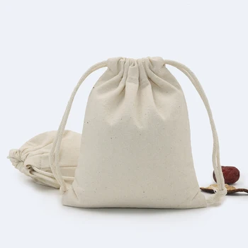 1pcs/veľa 20*23.5 cm/24*31 cm 10oz multi-purpose veľkoobchod Bavlna Plátno šnúrkou taška vlastné logo tlače balenie potravín darčeková taška