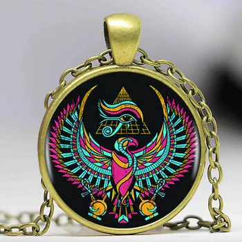 1pcs/veľa Eye Of Horus Logo Prívesok Náhrdelník Fashion Art Vintage Čierna Reťazca Choker Vyhlásenie Náhrdelník Šperky Umenie Náhrdelník