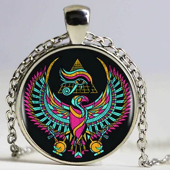 1pcs/veľa Eye Of Horus Logo Prívesok Náhrdelník Fashion Art Vintage Čierna Reťazca Choker Vyhlásenie Náhrdelník Šperky Umenie Náhrdelník