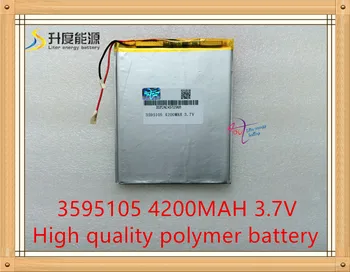 1PCS/Veľa Nabíjateľná Lítium-Polymérová batéria 3595105 3,7 v 4200mah ping