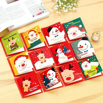 1pcs/veľa Vianočné série pohľadnice Kawaii pohľadníc Office materia Školy darček lech dodávky (tt-2618)