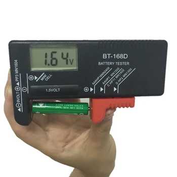 1pcs Vysokej Kvality BT-168D BT168D Univerzálna Batéria Tester Pre 9V 1,5 V A gombíkovú AAA, AA, C, D