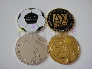 1pcs Športy, futbal football champion vybrať edge finder mincou rozhodca strane mince nástroj