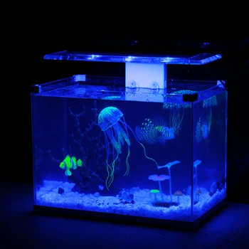 1PCS Žiariaci Efekt Umelých Medúzy akvárium Akváriu Dekorácie Mini Ponorka Ornament