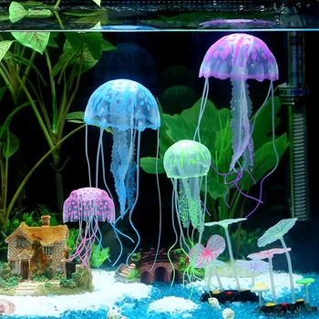 1PCS Žiariaci Efekt Umelých Medúzy akvárium Akváriu Dekorácie Mini Ponorka Ornament