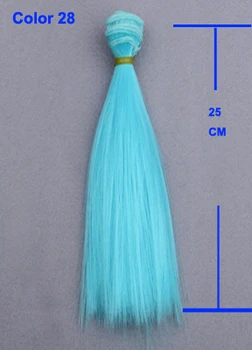 1piece rovno diy bábika parochne pre bábiku 25 cm BJD bábika vlasy 1/3 1/4 1/6 bábika farba vlasov
