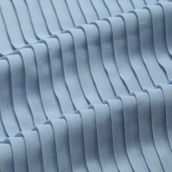 1psc leta 2016 malé sladkovodné perly priadze, tkaniny. Modrá Skladaný Šifón orgán drvené pol pás tkaniny sukne