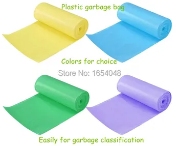 1rolls/veľa 30pcs/roll 45x50cm veľkosti S čerstvého materiálu PE Odpadkové vrece, odpadové koše na odpadky klasifikácia farebné Plastové Odpadkové Vrece