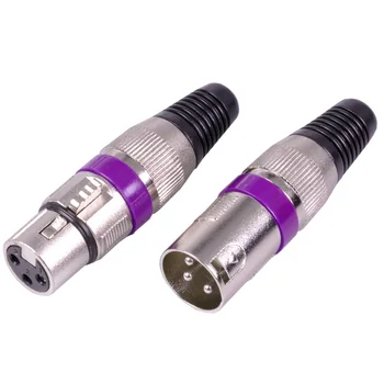 1set Mužskej&Žena Profesionálne 3PIN XLR konektor Mikrofónu konektor MIC vodičový 7 farieb je k dispozícii