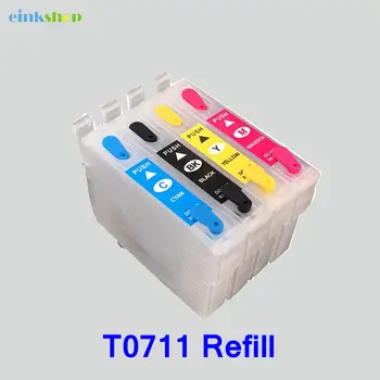 1set t0711 naplniteľné atramentom cartridge Pre Epson Stylus D120 D78 D92 DX4000 DX4050 DX4400 DX4450 t0711 t0712 t0713 t0714