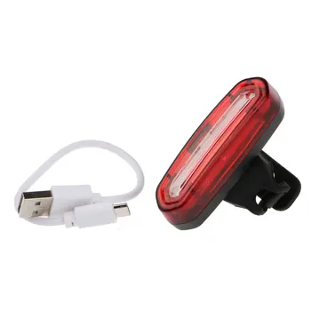 1Set USB Nabíjateľné COB LED Bicykli jazda na Bicykli Predné zadné Svetlo na Čítanie 4 Režimy