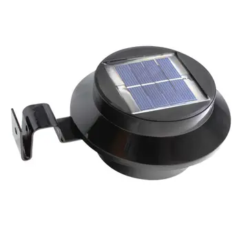1x 3 led svetelný senzor kontroly Solárny Plot Väzbu Slnečné Svetlo, Vonkajšie Bezpečnostné Solárne Lampy čierna farba Studená Biela