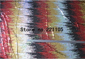 1Yard Červená Zelená Zlatá Strieborná Gradient Sequin Tylu, Vyšívané Textílie Materiál, Textilné Pre Šitie Tanečné Šaty Patchwork Hobby