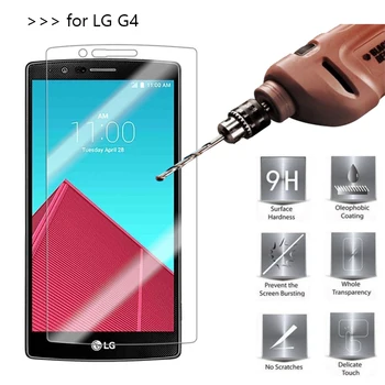 2.5 D 0.26 mm 9H Premium Tvrdeného Skla Pre LG G4 H818 H815 H810 F500 VS999 Screen Protector Tvrdeného ochranná fólia Pre LG G4 *