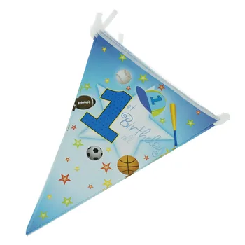 2.6 Meter cartoon zástavky Papierové Vlajky, Narodeniny, Party Dekorácie Banner Bunting pre deti detský NA020