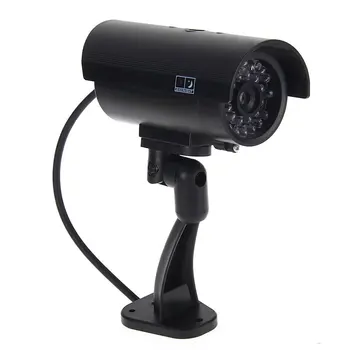 2 Balenia, že predstiera, že Falšované CCTV Kamera Cam Imitácia Červená LED Vodotesný Indoor / Outdoor Home Security