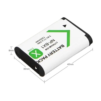 2 ks 1350mah Digitálny Fotoaparát kontakty batérie pack s Nabíjačka pre Sony DSC RX1 RX100 M3 M2 RX1R GWP88 PJ240E AS15 WX350 WX300 HX300 HX