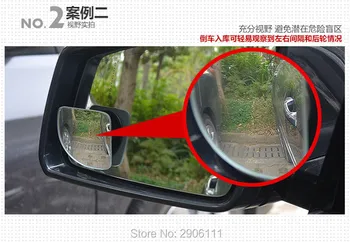 2 ks 360 Stupňov Auto zrkadlo Široký Uhol, Konvexný Blind Spot zrkadlo na Volvo xc60 s60, s80, s40 v60 v40 xc90 v70 xc70 volvo v50