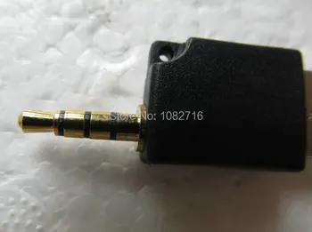 2 ks (balenie) USB 2.0 muž Black 3,5 mm, 4-Pól Muž AUX Audio konektor Jack Converter Konektor Adaptéra . Doprava Zadarmo