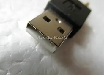 2 ks (balenie) USB 2.0 muž Black 3,5 mm, 4-Pól Muž AUX Audio konektor Jack Converter Konektor Adaptéra . Doprava Zadarmo