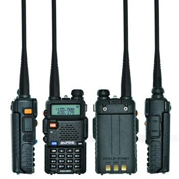 2 ks BaoFeng UV-5R Walkie-Talkie Baofeng UV5R Ham Rádio CB 5W 128CH Baterka VHF UHF Dual Band obojsmerné Rádiové pre Lov Rádio