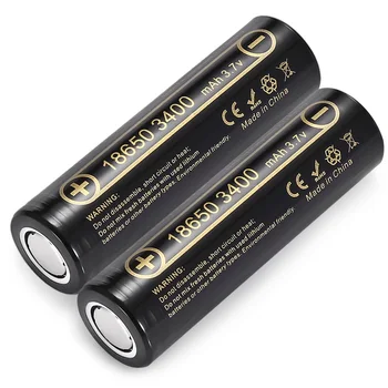 2 ks HK LiitoKala Lii-34A 3,7 V 18650 3400mah batérie pre NCR18650B 34B Nabíjateľná Batéria pre blesk/baterky/Svetlo